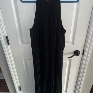 WHBM Elegant Black Sleeveless Dress